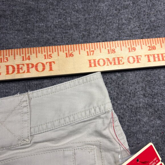 Vintage Y2K Mossimo Mini Micro Khaki Brown Low Rise Shorts Short Sz 13 NWT - Picture 4 of 16